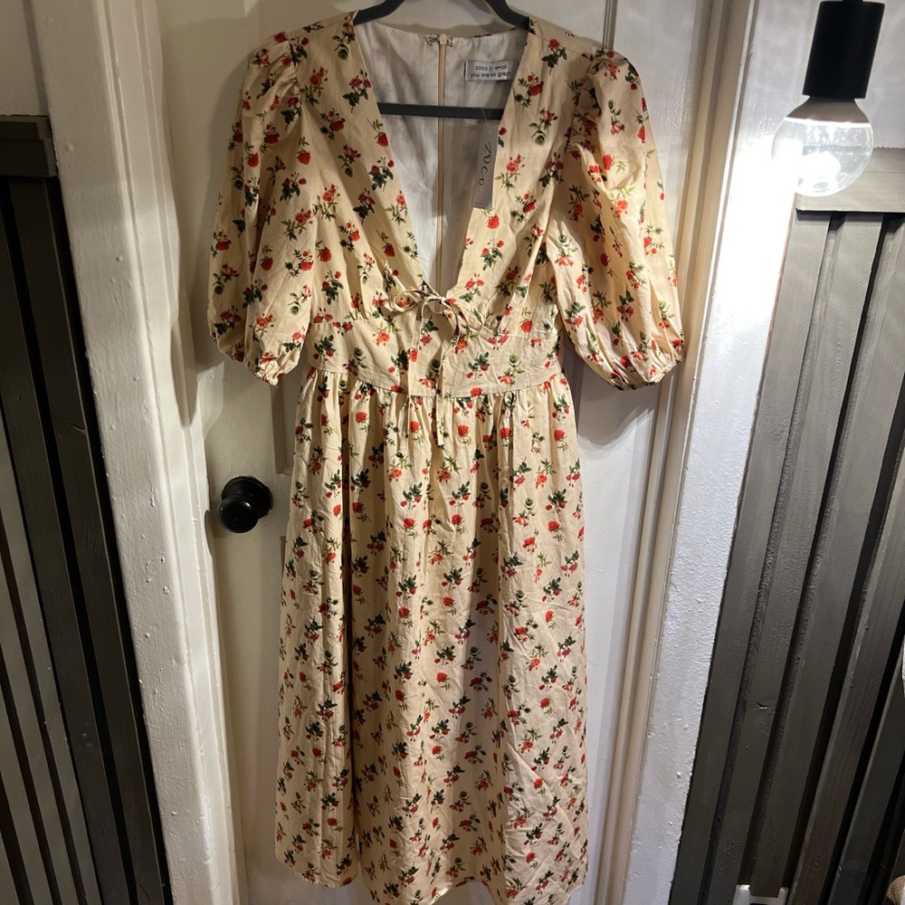 ADELINE MIDI DRESS I/ ROSES *ZOCO
EXCLUSIVE*